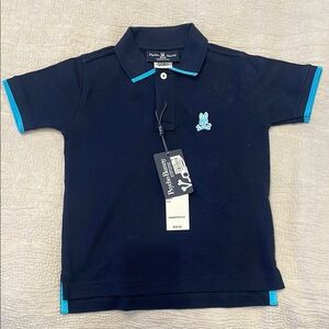 Psycho Bunny Kids Navy Polo Shirt (Kids)